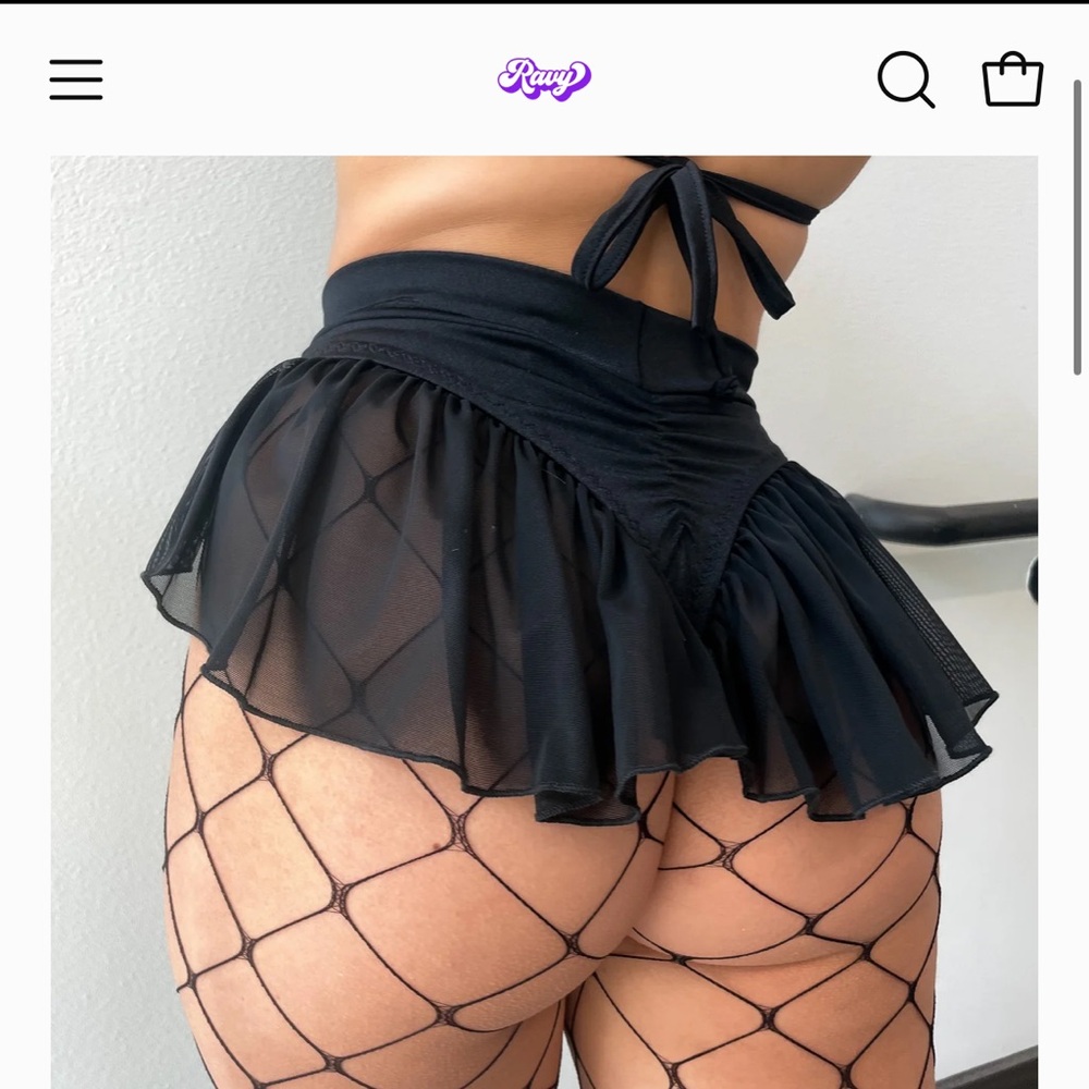 Black Ruffle Rave Bottoms from Getravy